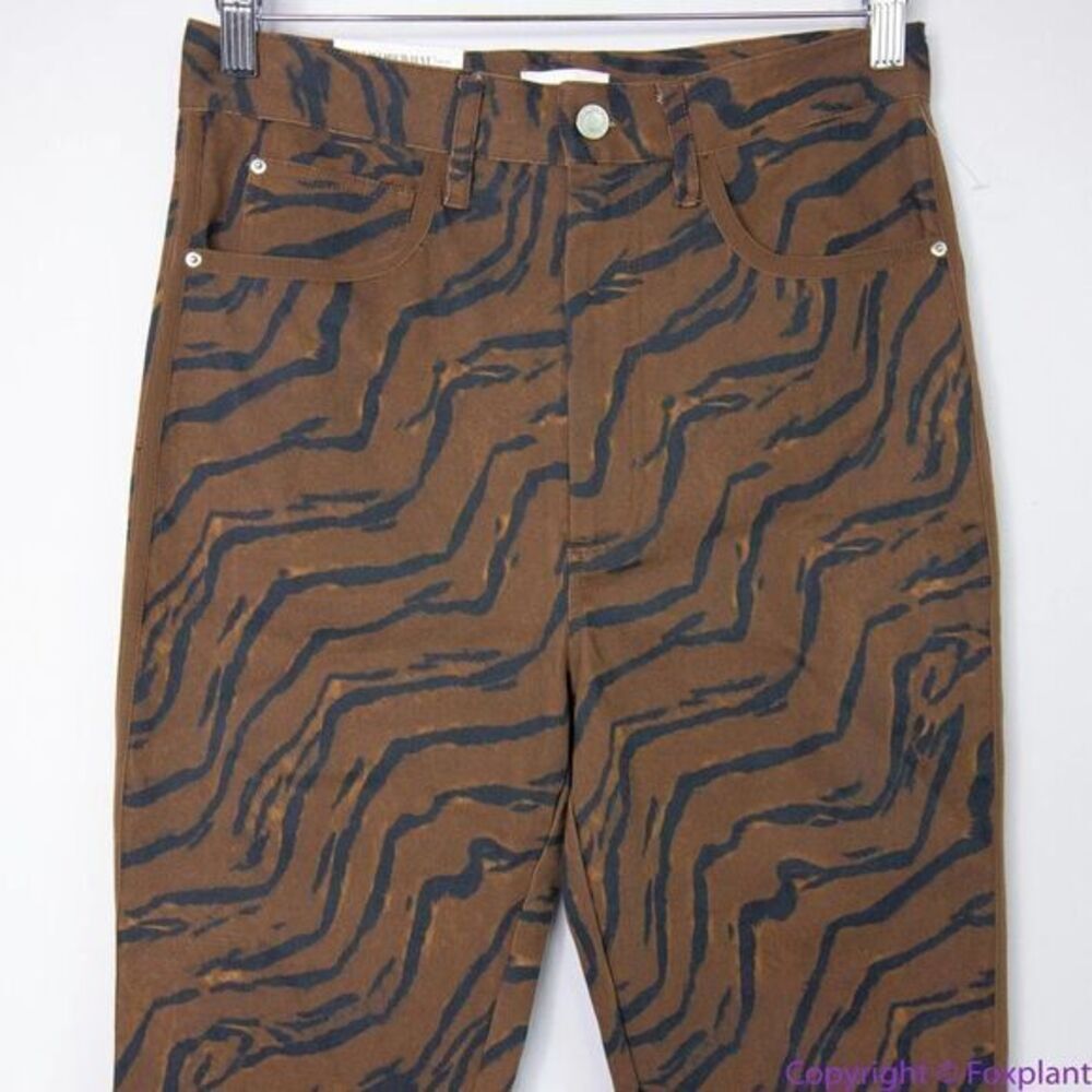 NEW WeWoreWhat Tiger Stripe Piped‎ Stiletto Slit The Icon Jeans, 29 - Picture 4 of 16